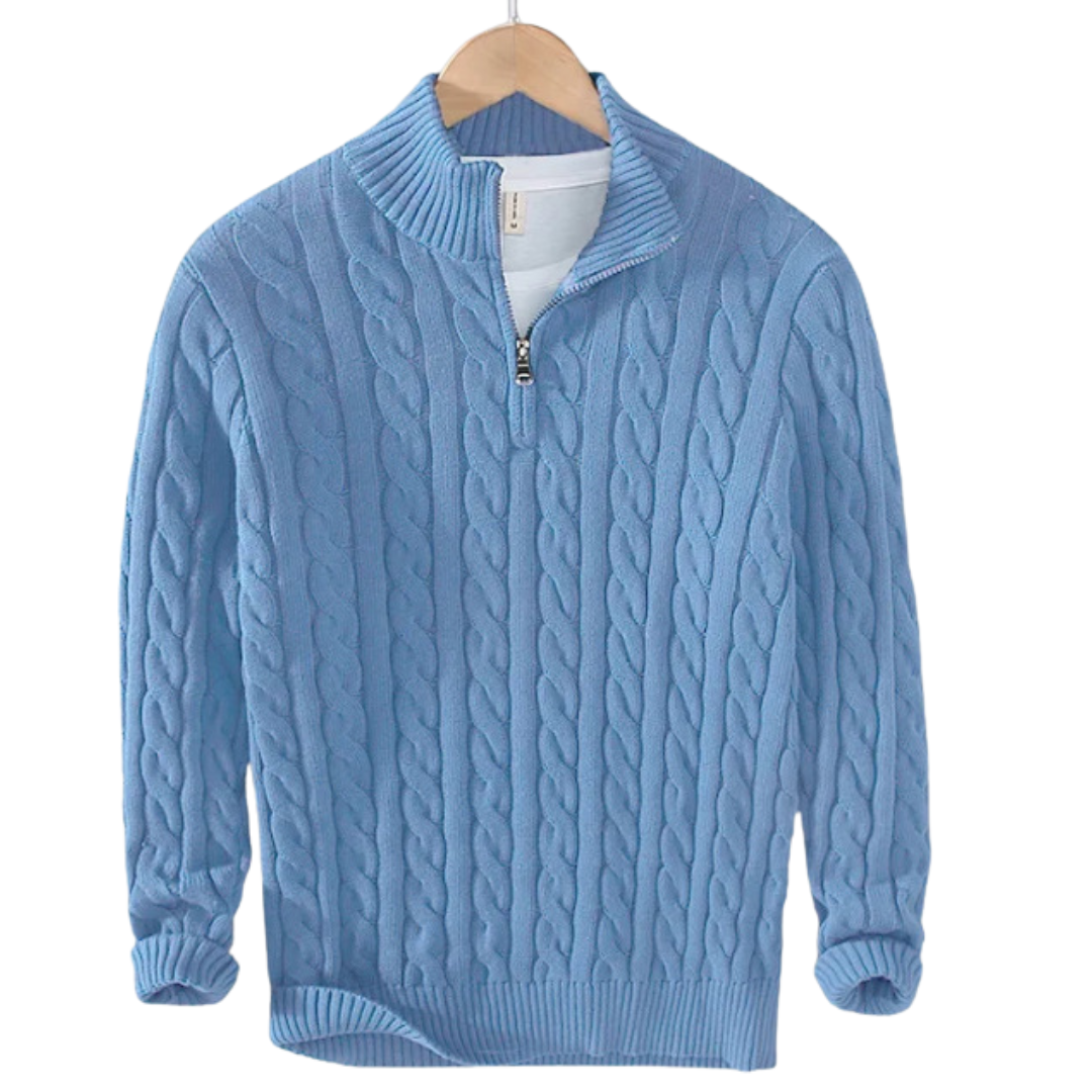 Tommy | Baumwoll-Halbzip-Pullover