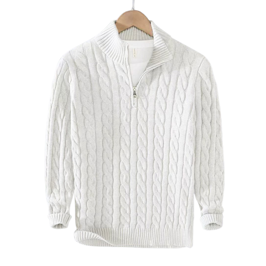 Tommy | Baumwoll-Halbzip-Pullover