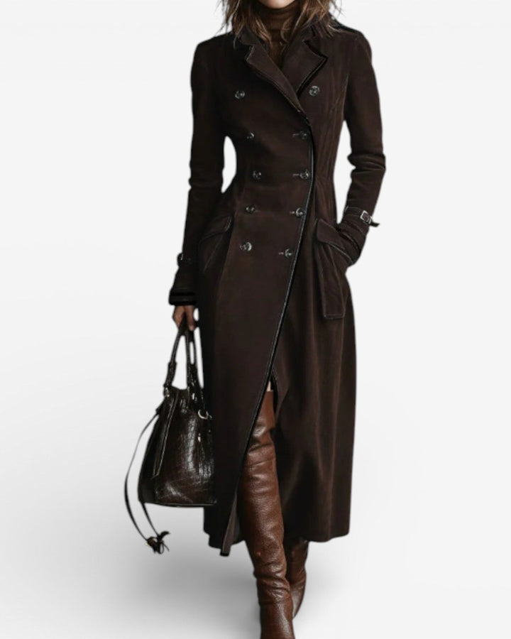 Nathalie – Wildleder-Trenchcoat