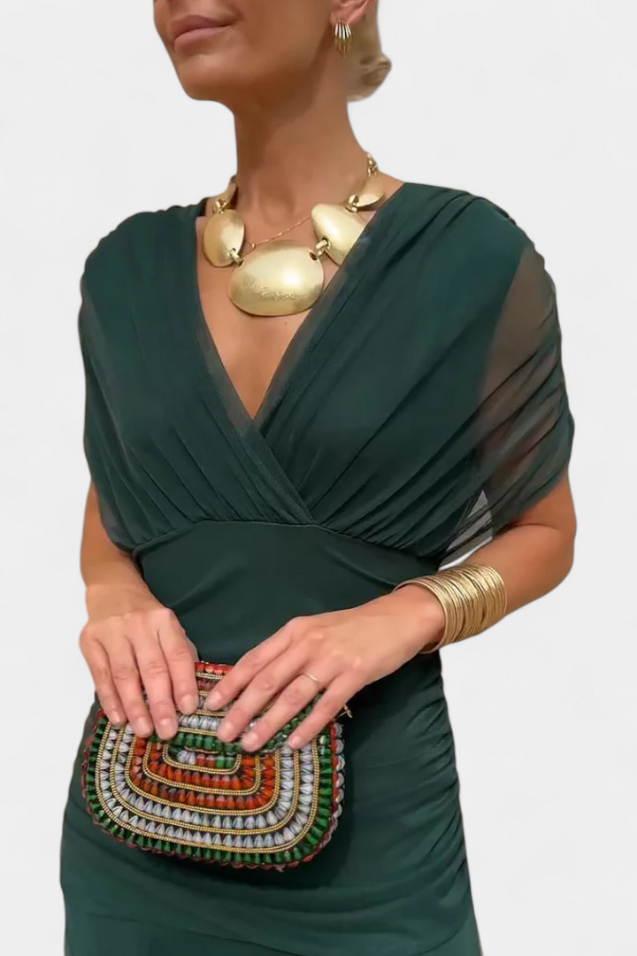 Hannah – Elegantes Blumen Langkleid